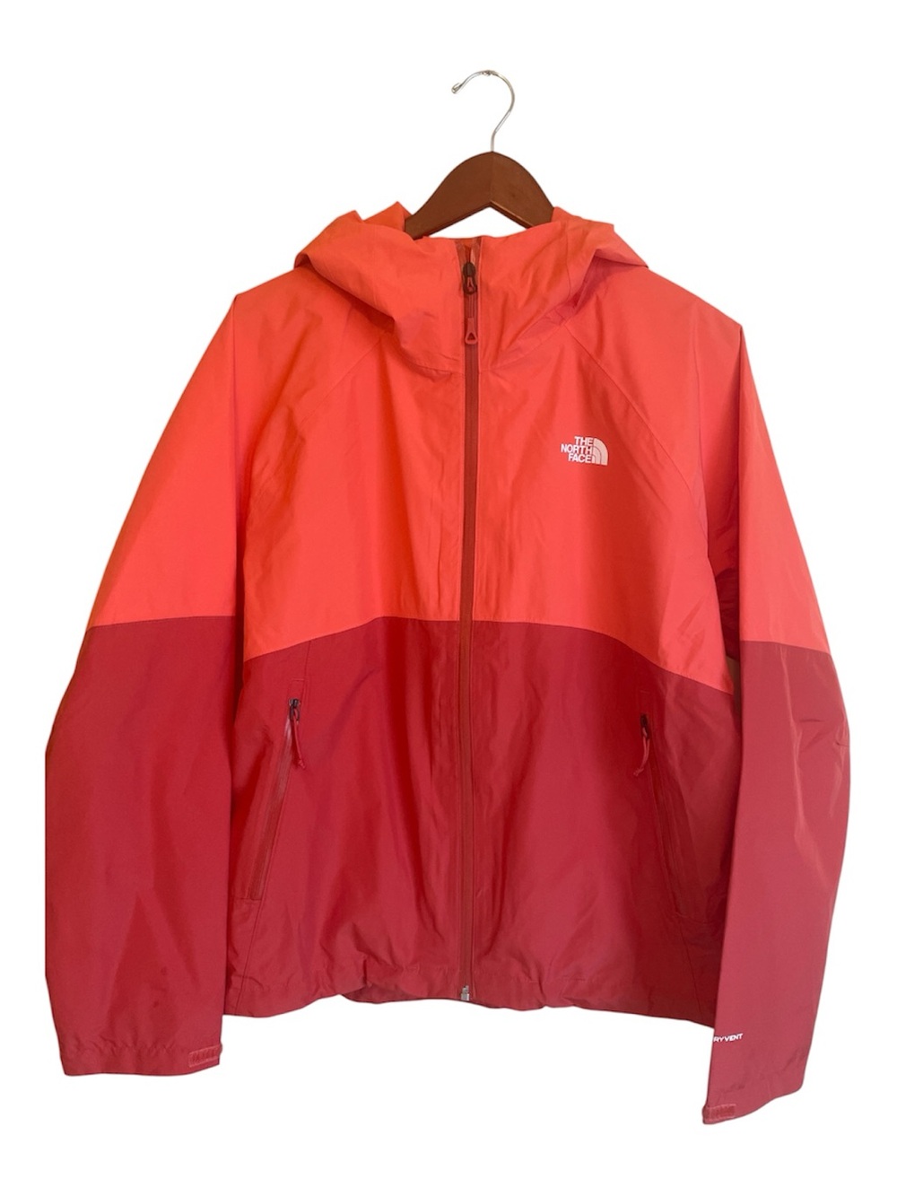 The North Face Coral/Terracotta Hooded Windbreaker